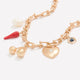 Short Golden Link Necklace with Charms