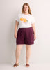 Crewneck Short-Sleeve Knit Top