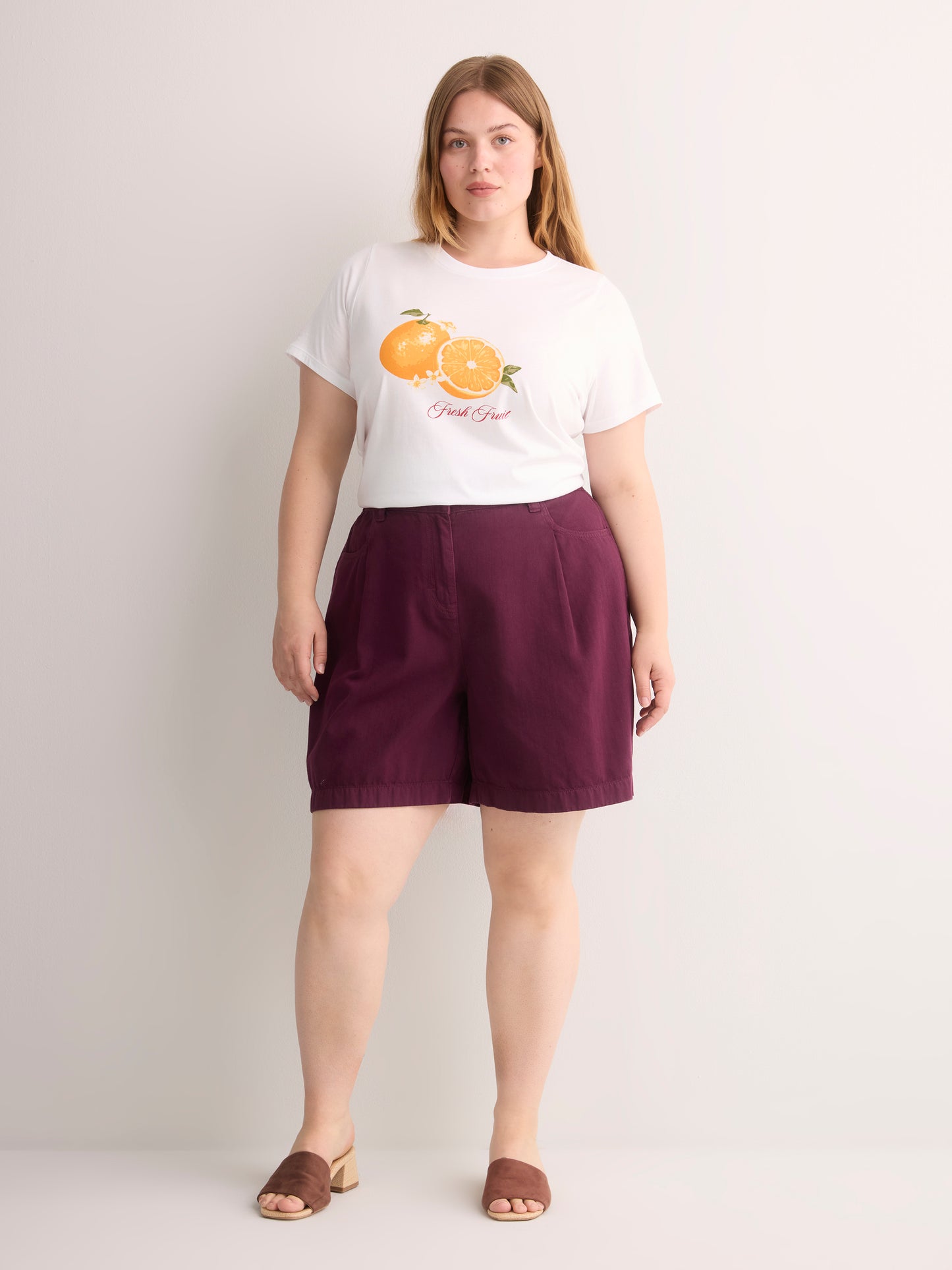 Crewneck Short-Sleeve Knit Top