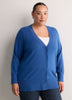 Cotton-Blend Tunic Cardigan