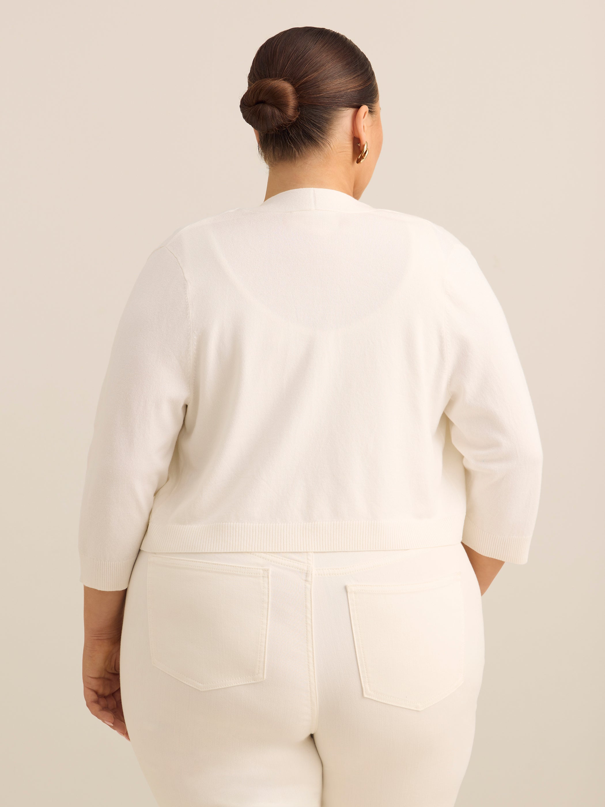 Fine Gauge Knit Sweater Overpiece - Addition Elle