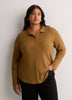 Responsible, Straight-Fit Long-Sleeve Ribbed Knit Polo Shirt