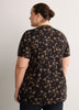 Boyfriend-Fit V-Neck Tee with Slits