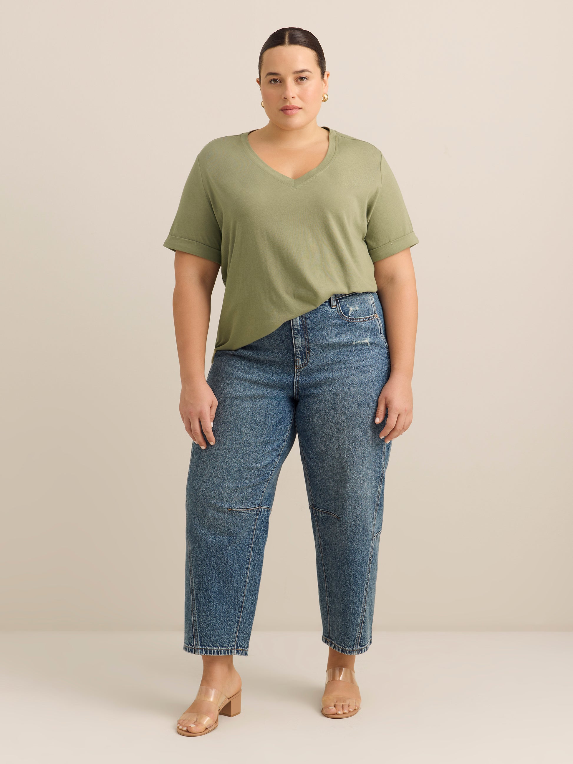 Responsible, Boyfriend-Fit Tee with Slits