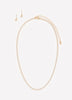 Cubic Zirconia Necklace and Earring Set