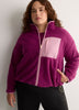 Short Polar Fleece Jacket with Contrast Trim - Active Zone