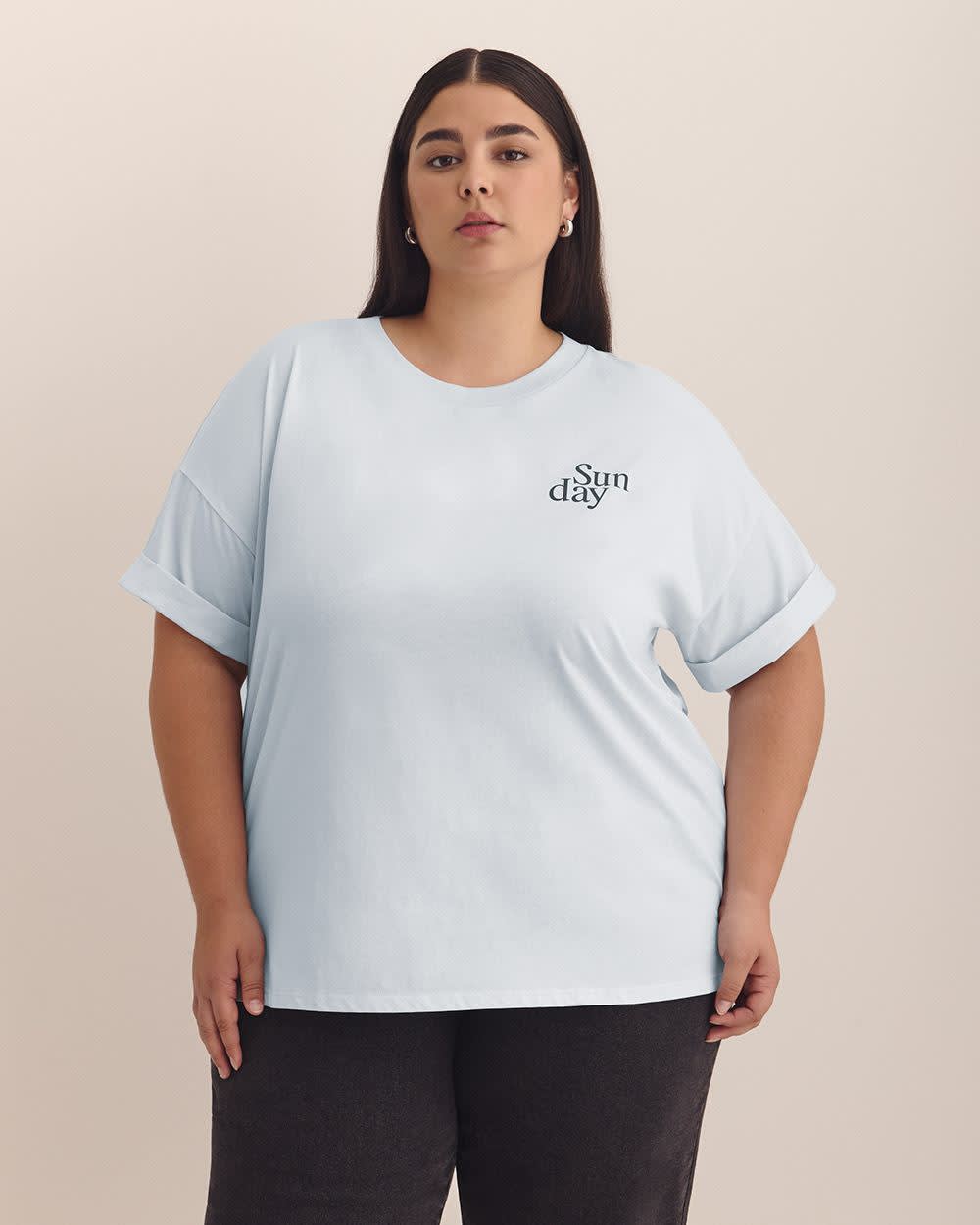 Boxy Crewneck T-shirt - PENN. Essentials