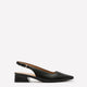 Wide Width, Ginger Faux-Leather Slingback Low-Heel Shoe - Naturalizer