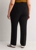 Black Straight-Leg City Pant