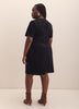 Velvet T-Shirt Dress with Side Knot