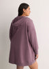 French Terry Hooded Open Cardigan - Active Zone