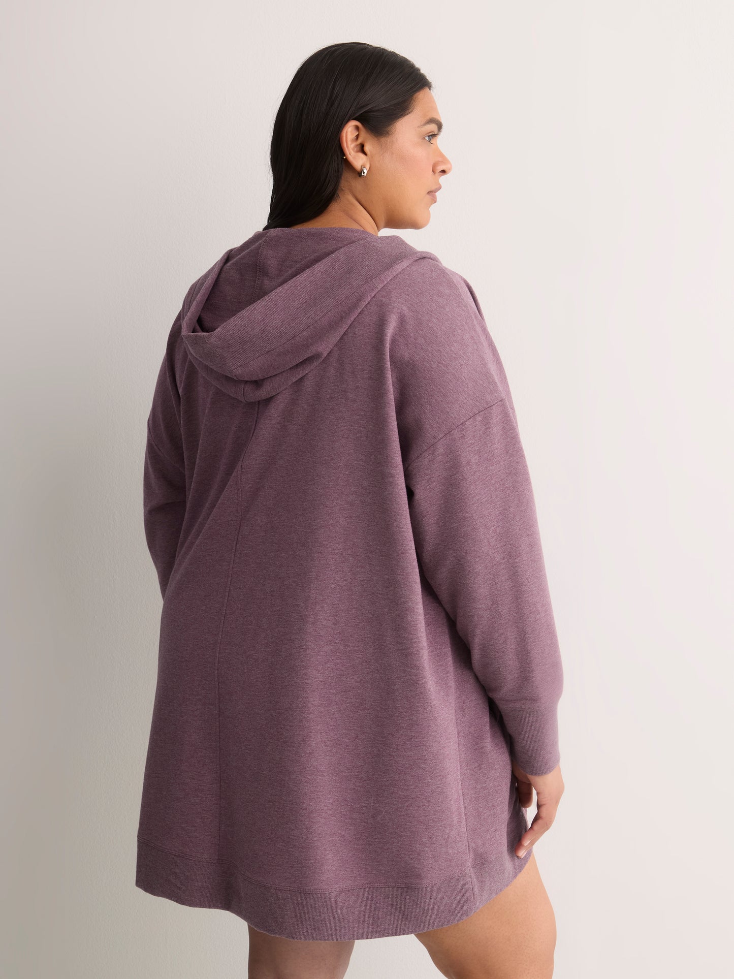 French Terry Hooded Open Cardigan - Active Zone
