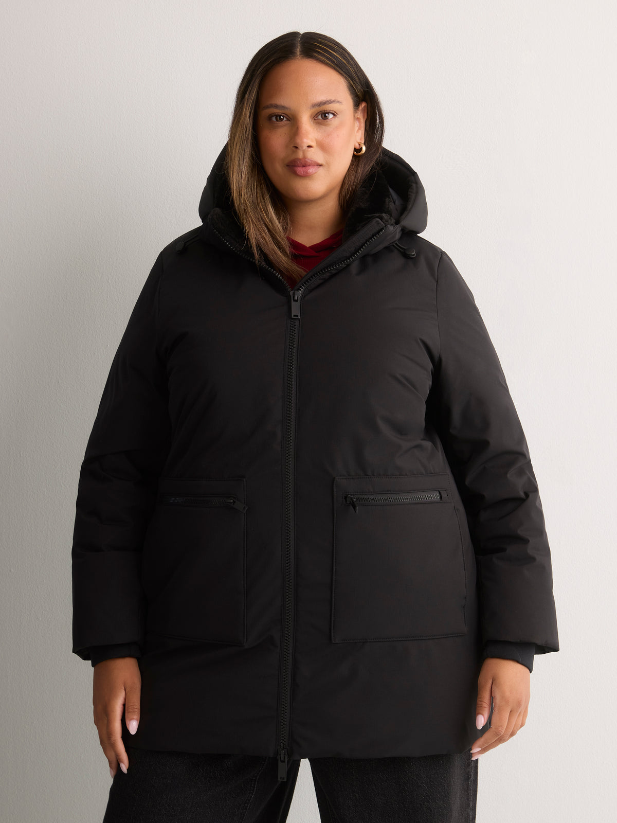 Ripstop Parka Jacket with Removable Hood