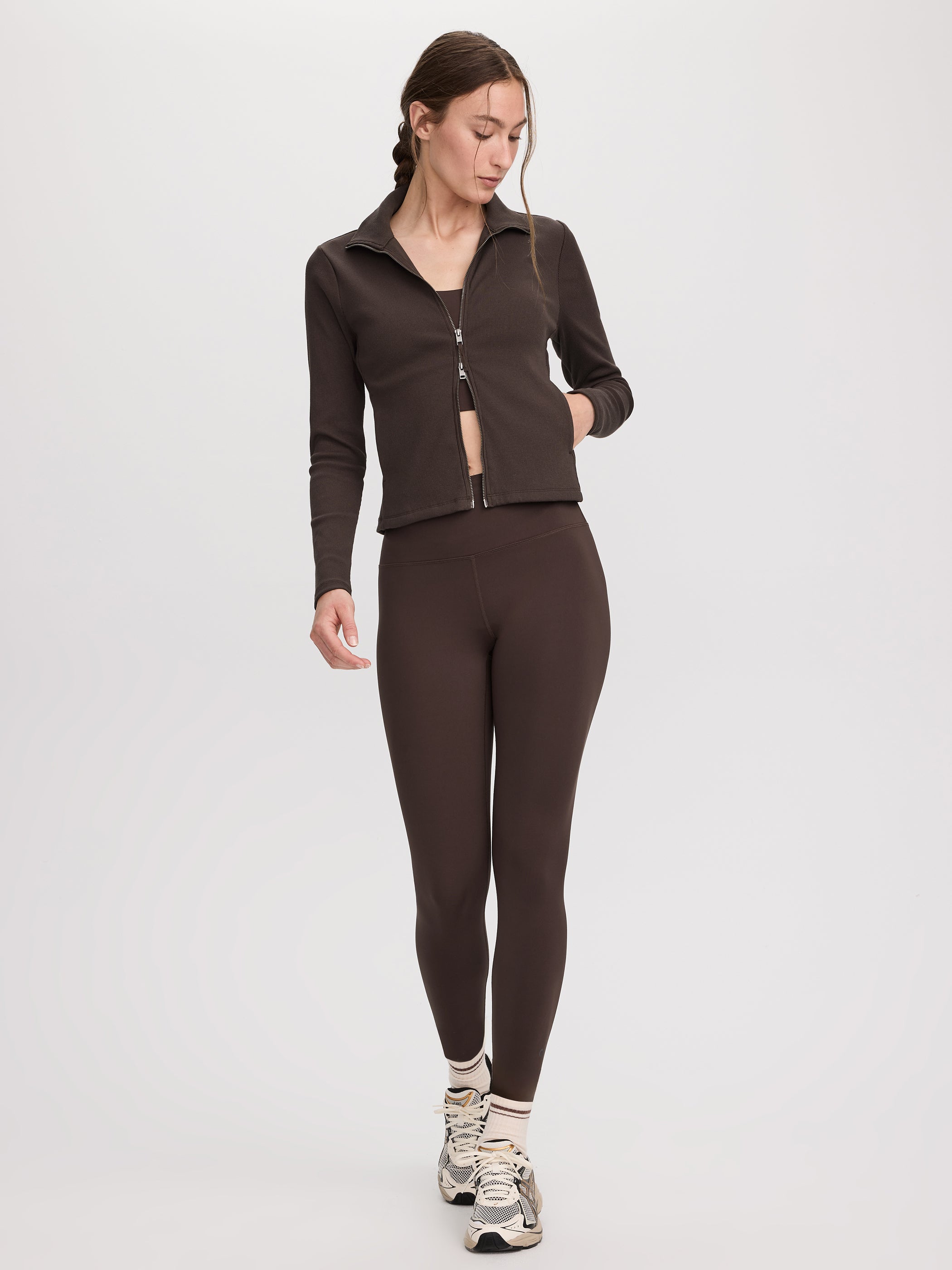 Ribbed Fitted Jacket - Hyba