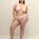 Pink Lace Underwire Bra - Déesse Collection