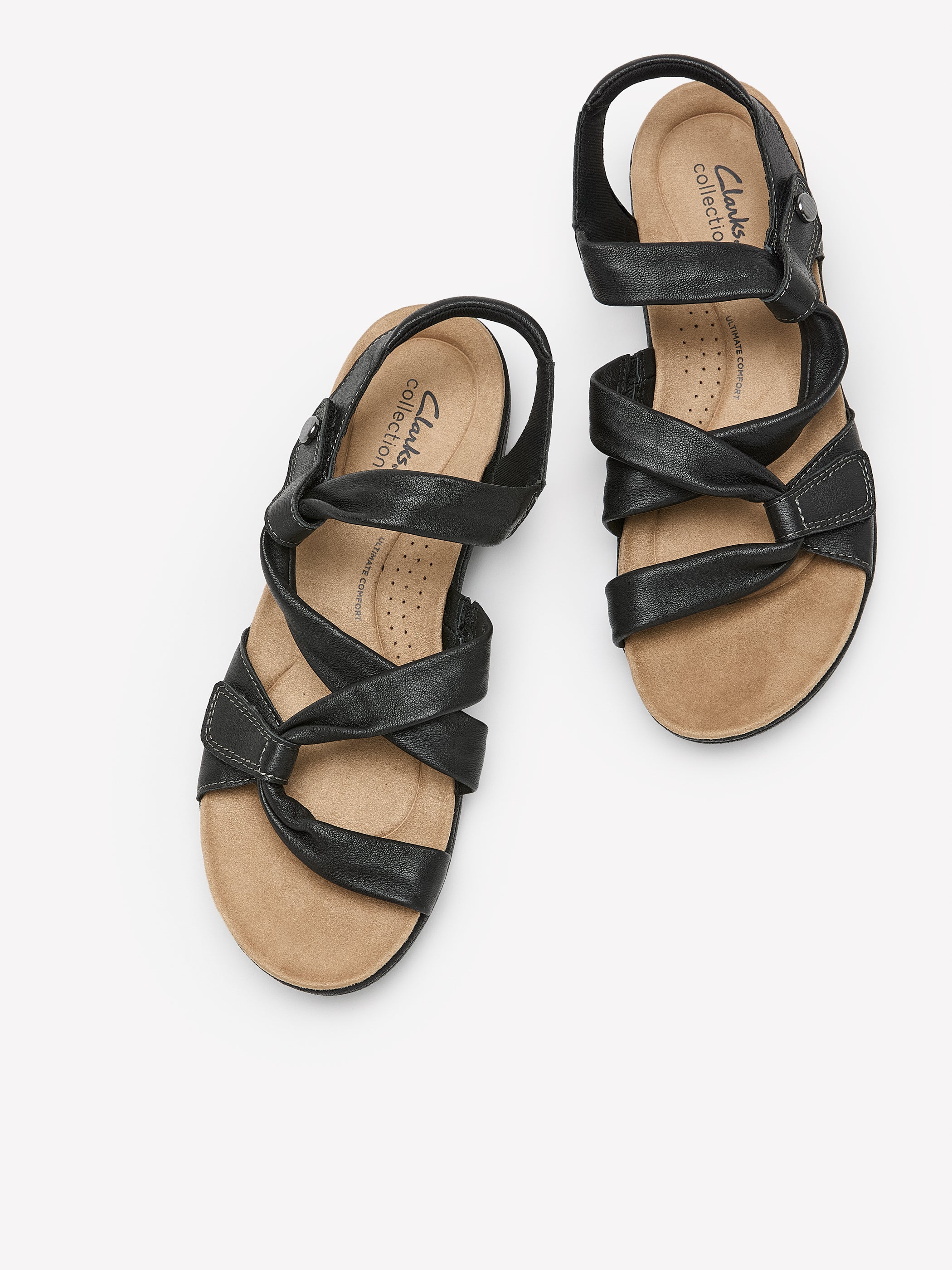 Wide Width, Flat Laurieann Bell Strappy Sandal - Clarks