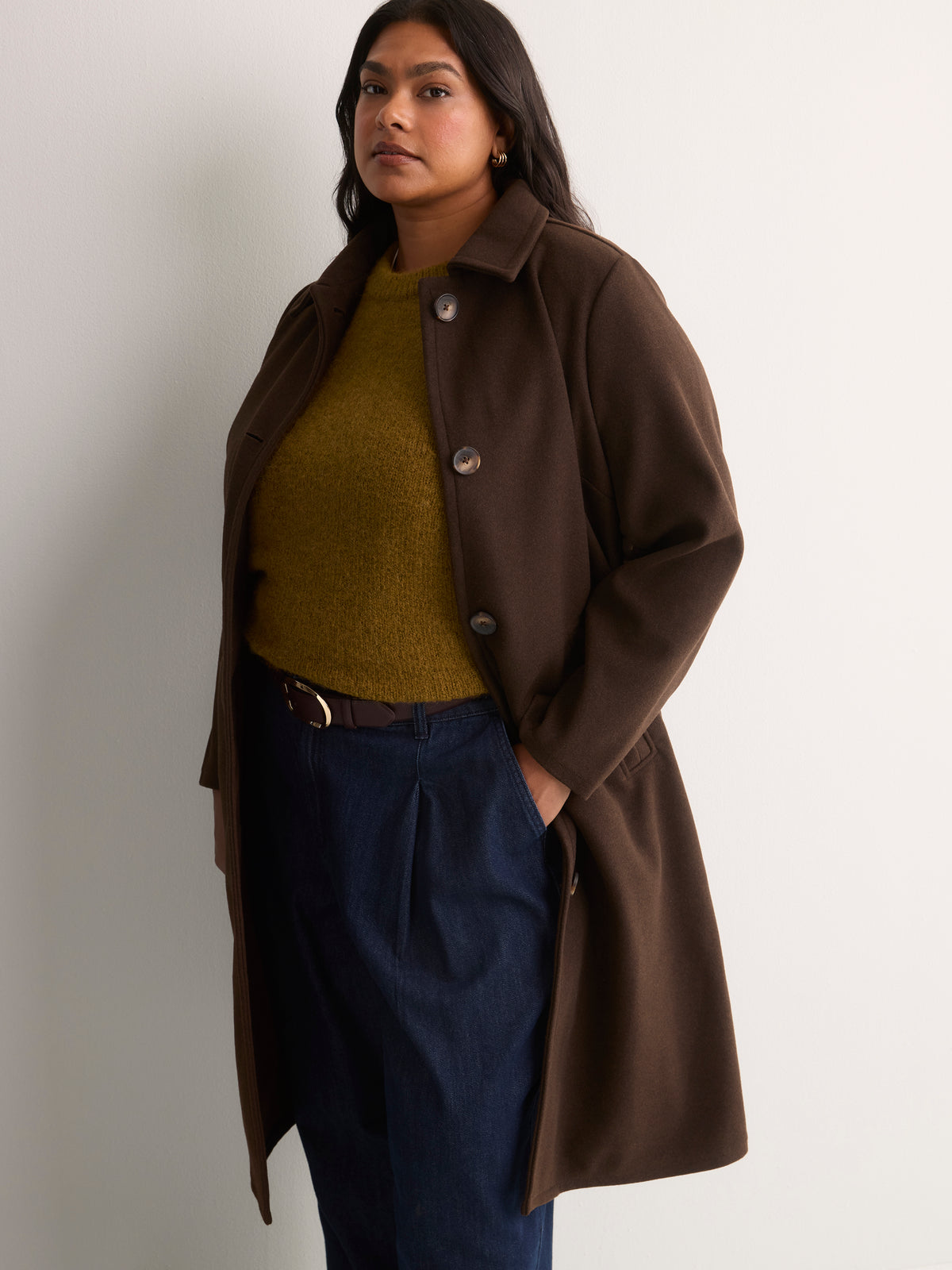 Long Melton Car Coat