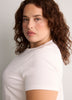 Smooth-Fit Crew-Neck Short-Sleeve Knit Top