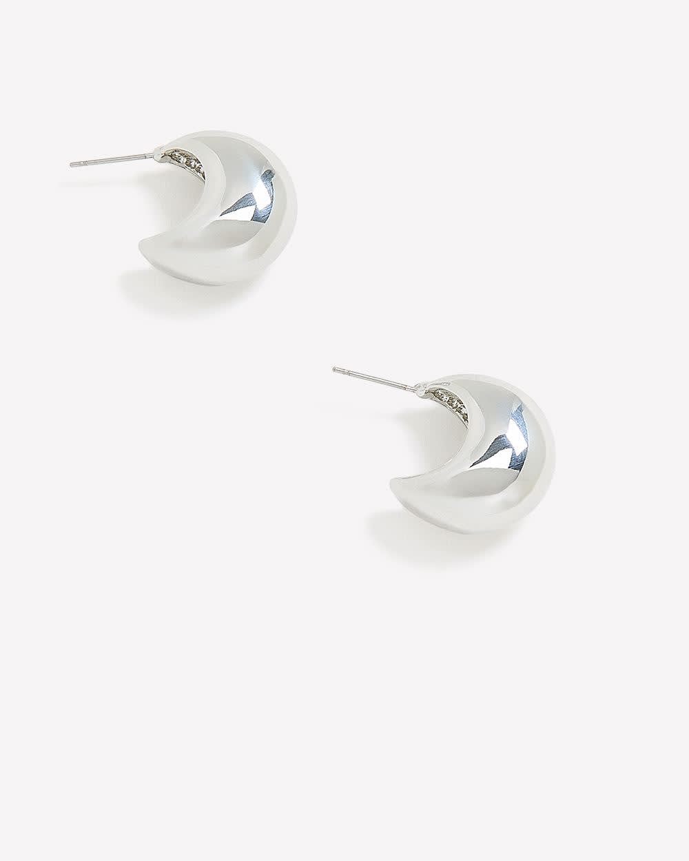 Puffy Teardrop Earring