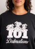 Black Long-Sleeve Pyjama Sweatshirt with Dalmatian Chest Print - Disney