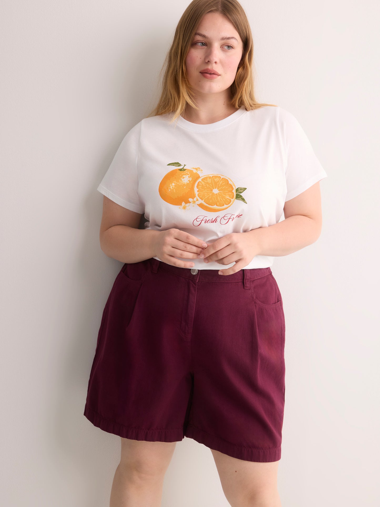 Cotton Tencel Blend Bermuda Short