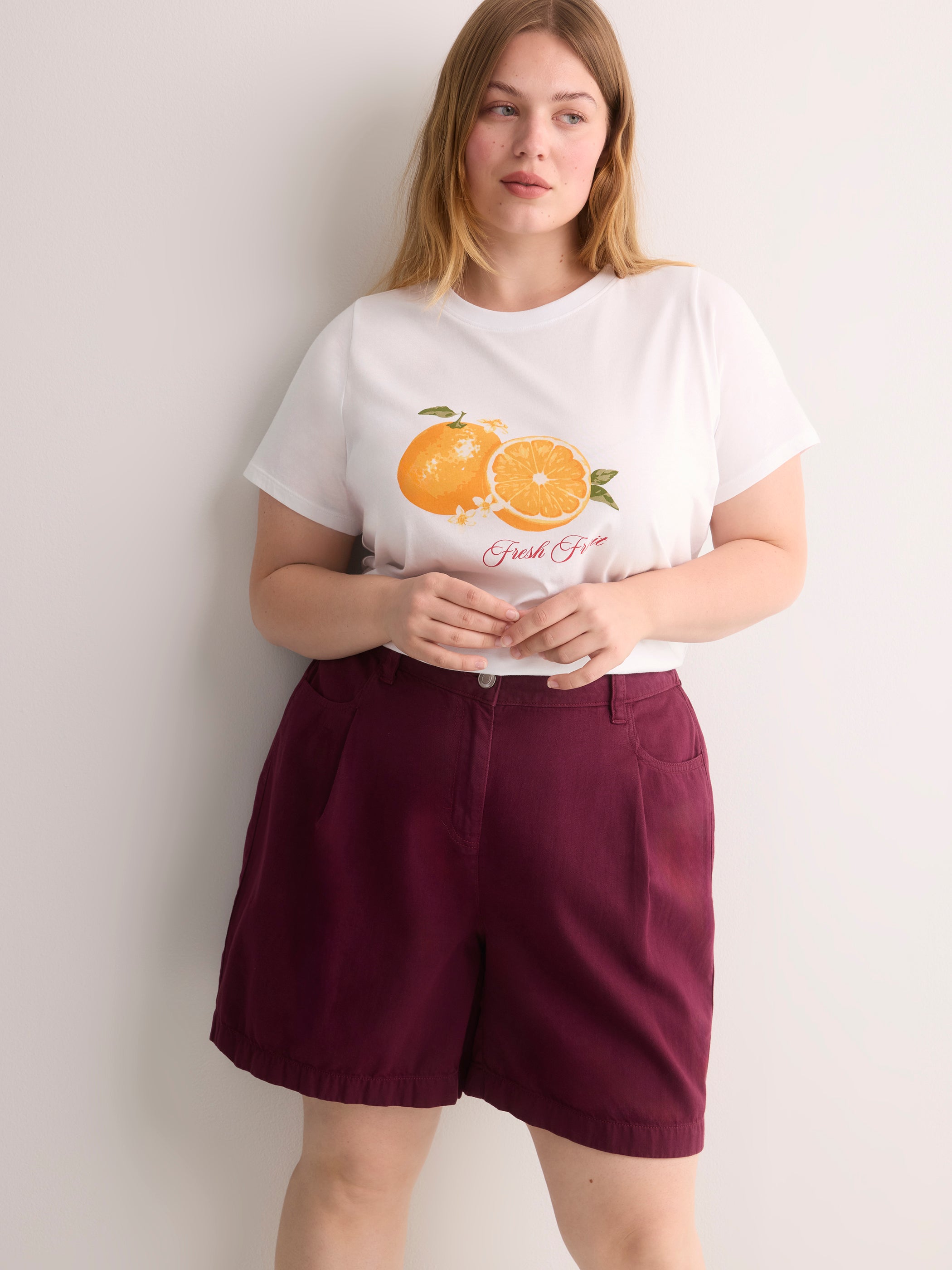 Cotton Tencel Blend Bermuda Short