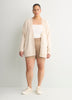 Responsible, Grey Fine Textured Long Cardigan - Active Zone