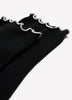 Ankle Socks with Contrasting Lettuce Edge