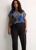Dark Barrel-Leg Trousers