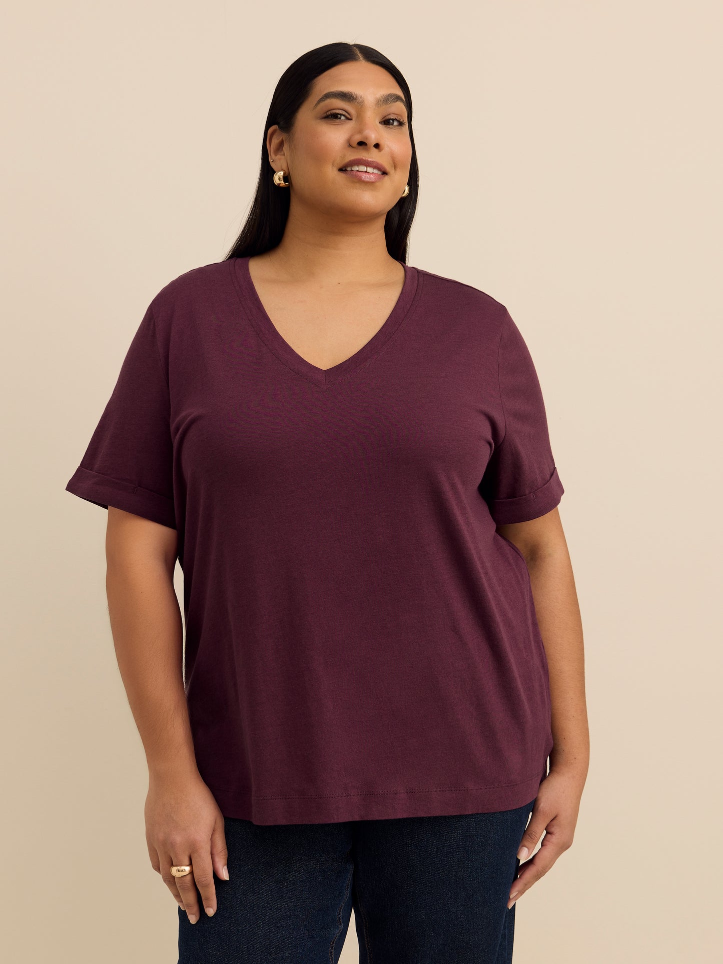Responsible, Boyfriend-Fit Tee with Slits