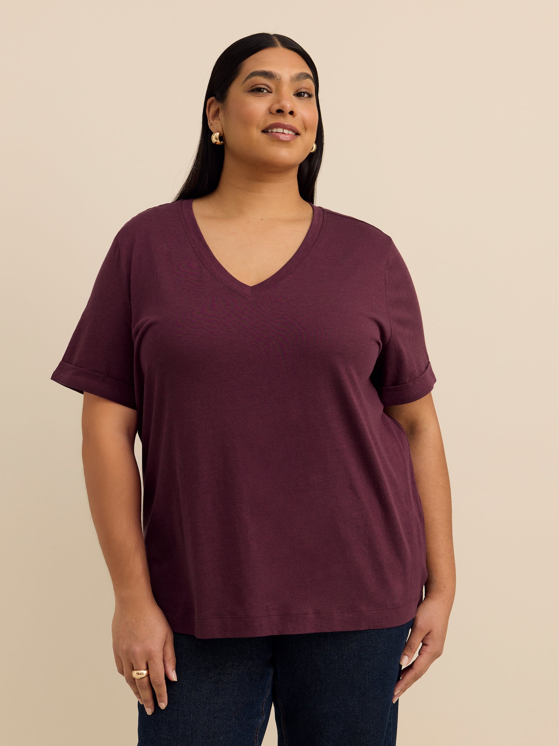 Responsible, Boyfriend-Fit Tee with Slits