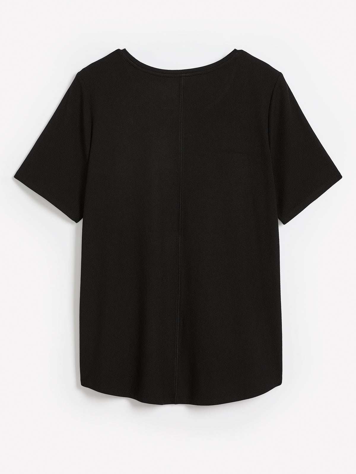 T-shirt côtelé à col rond, coupe moderne, tissu responsable - PENN. Essentials