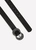 Denim Belt with Embellished Buckle