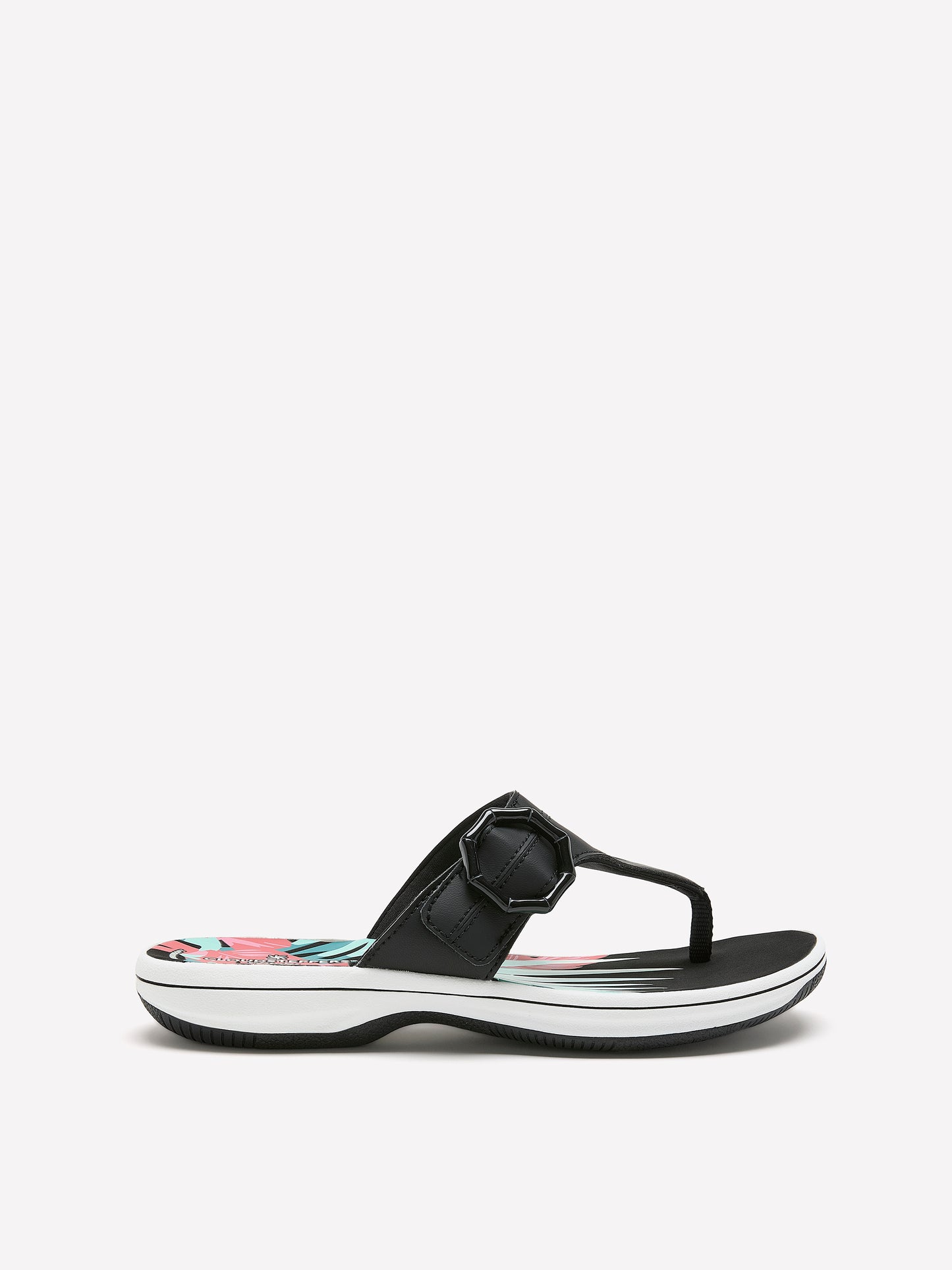 Regular Width, Breeze Cove Sandal with Decorative Buckle - Clarks