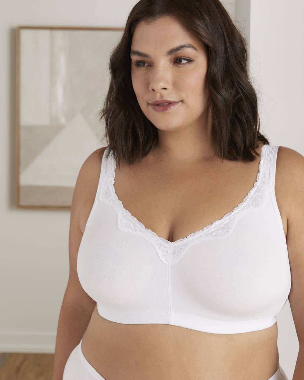 Soutien-gorge sans armatures en coton de base, tailles 50-52 - tiVOGLIO