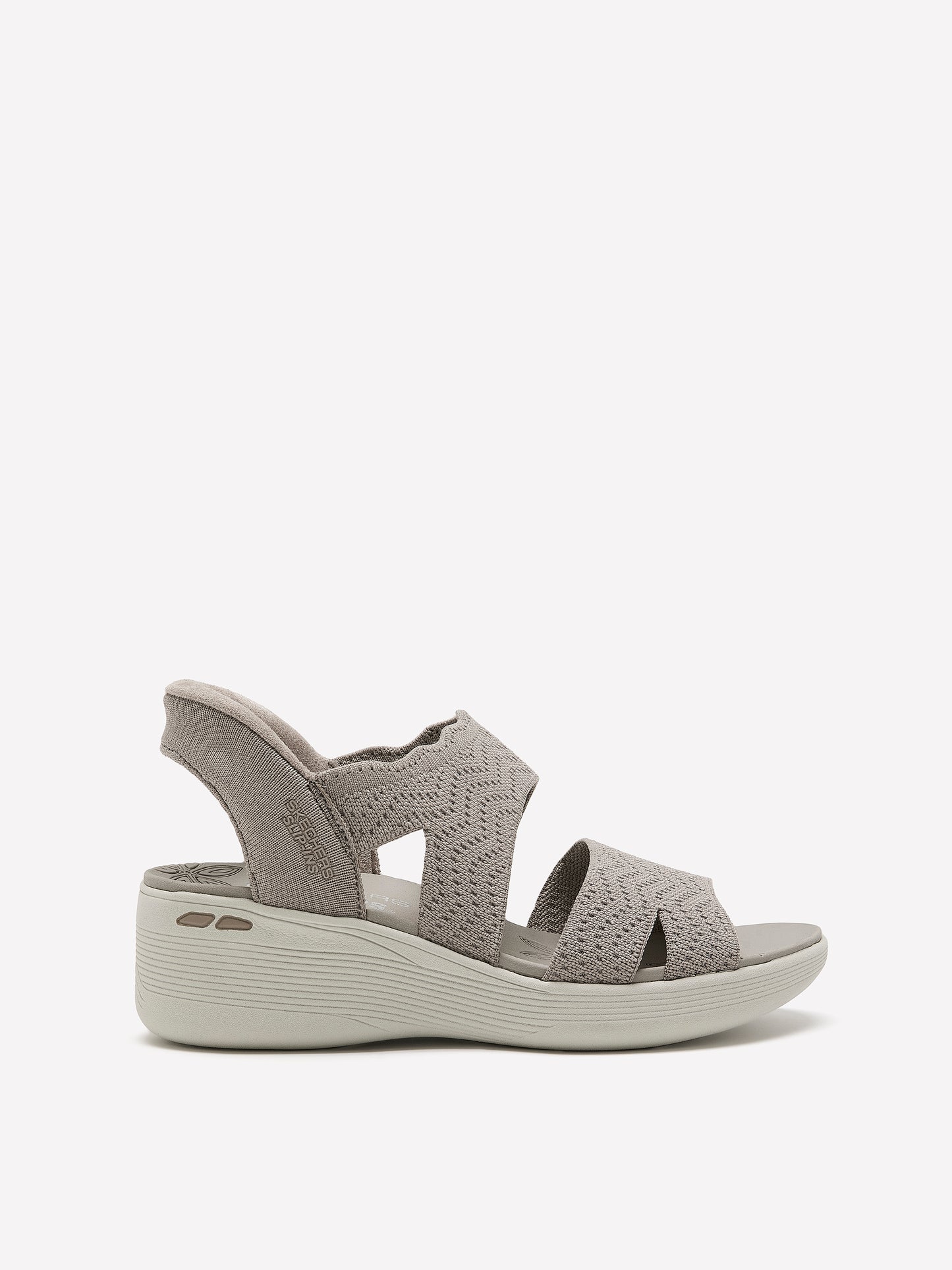 Wide Width, Pier Lite Scallop Cut Slip-On Sandal - Skechers