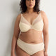 Grey Clip Dot Mesh Thong - Déesse Collection