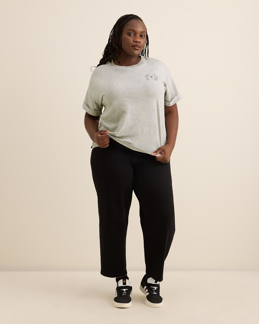 T-shirt col rond, coupe carrée - Essentiels PENN.