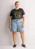 Straight-Fit Crew-Neck T-Shirt with Embroidered Front