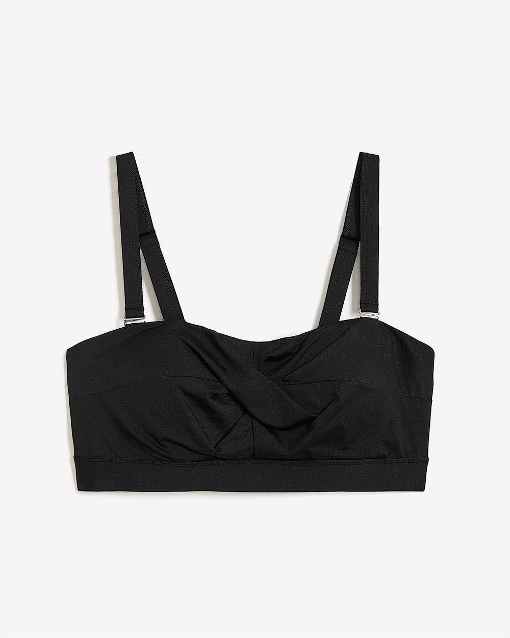 Haut de maillot style bandeau torsadé