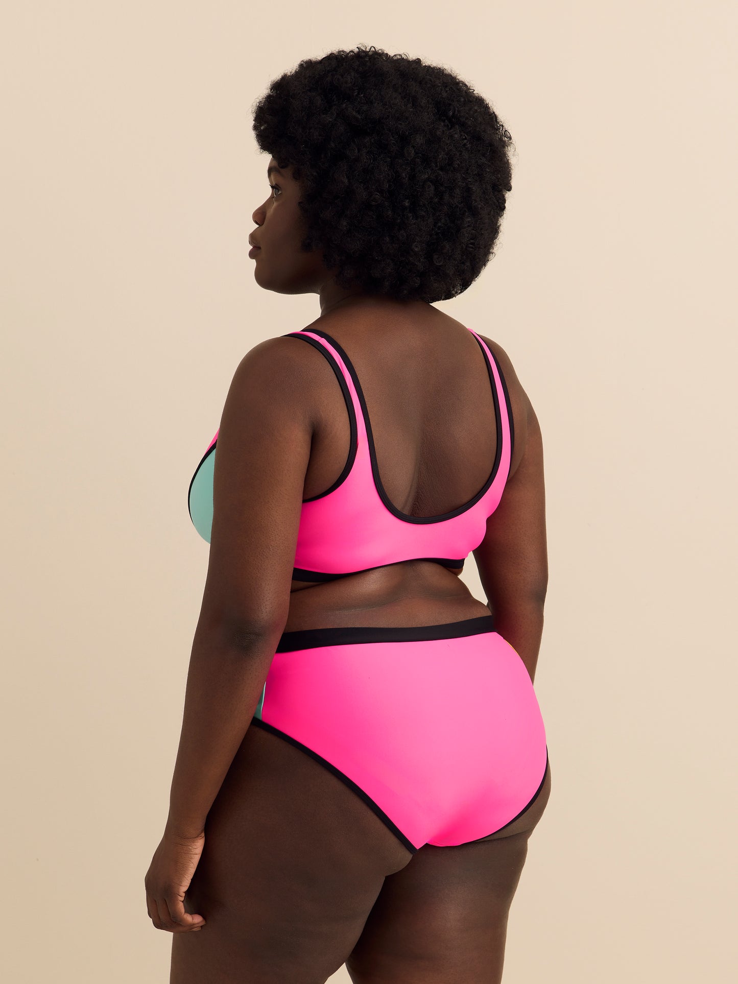 Neon Zippered-Front Crop Swim Top - Body Glove