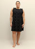 Cotton Sleeveless Sleepshirt with Ruffles