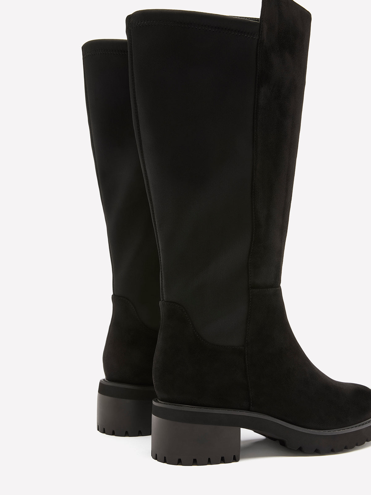 Wide Width, Black Andina Tall Microsuede Boot