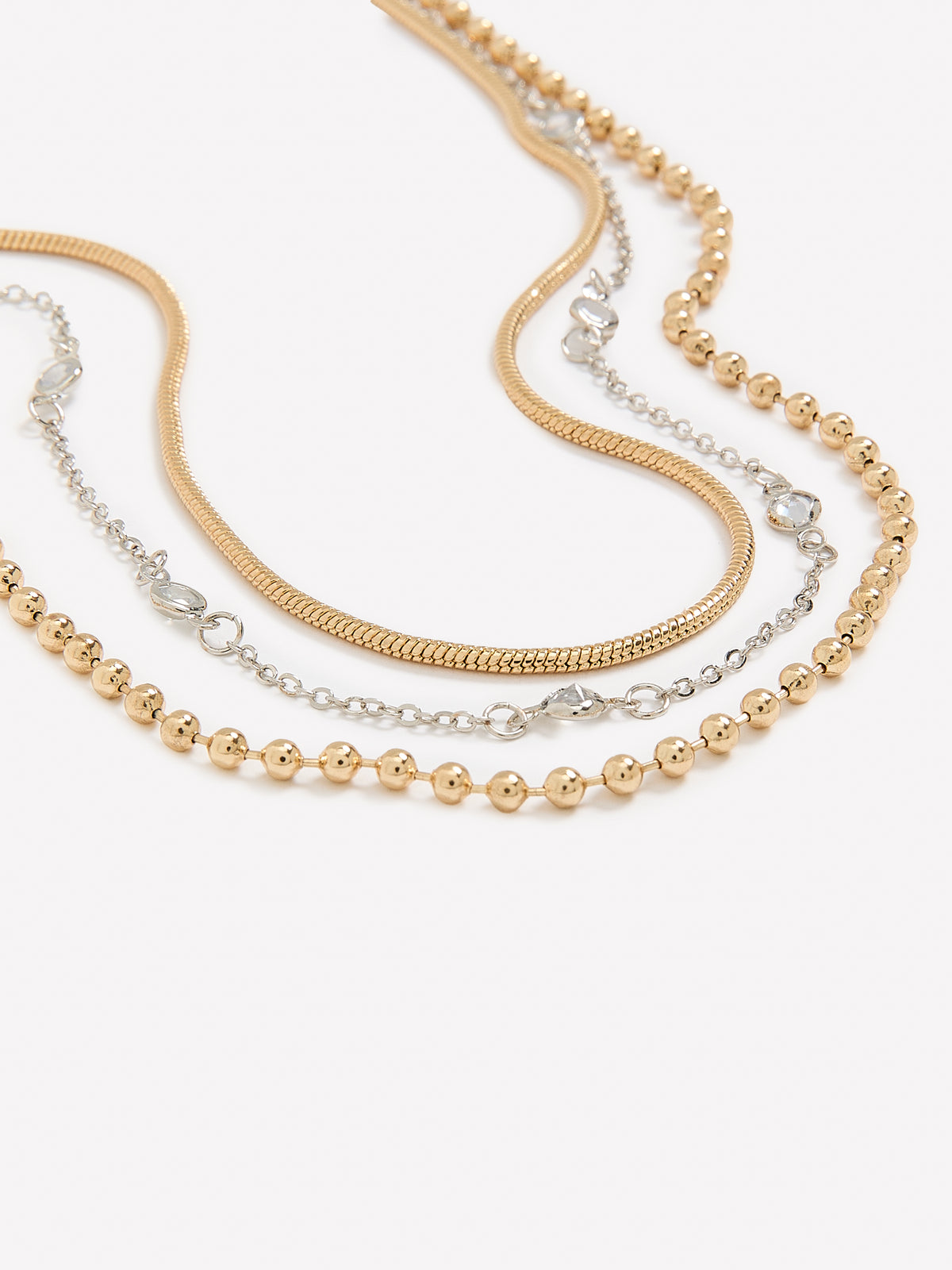 Multi-Layer Mixed Metal Necklace