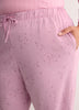 Pink Mini-Star Print Cotton Knit Jogger Pant - tiVOGLIO