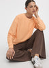 Crew-Neck Sweatshirt with Side Zippers - Hyba