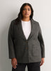 Charcoal Twill Winter Blazer