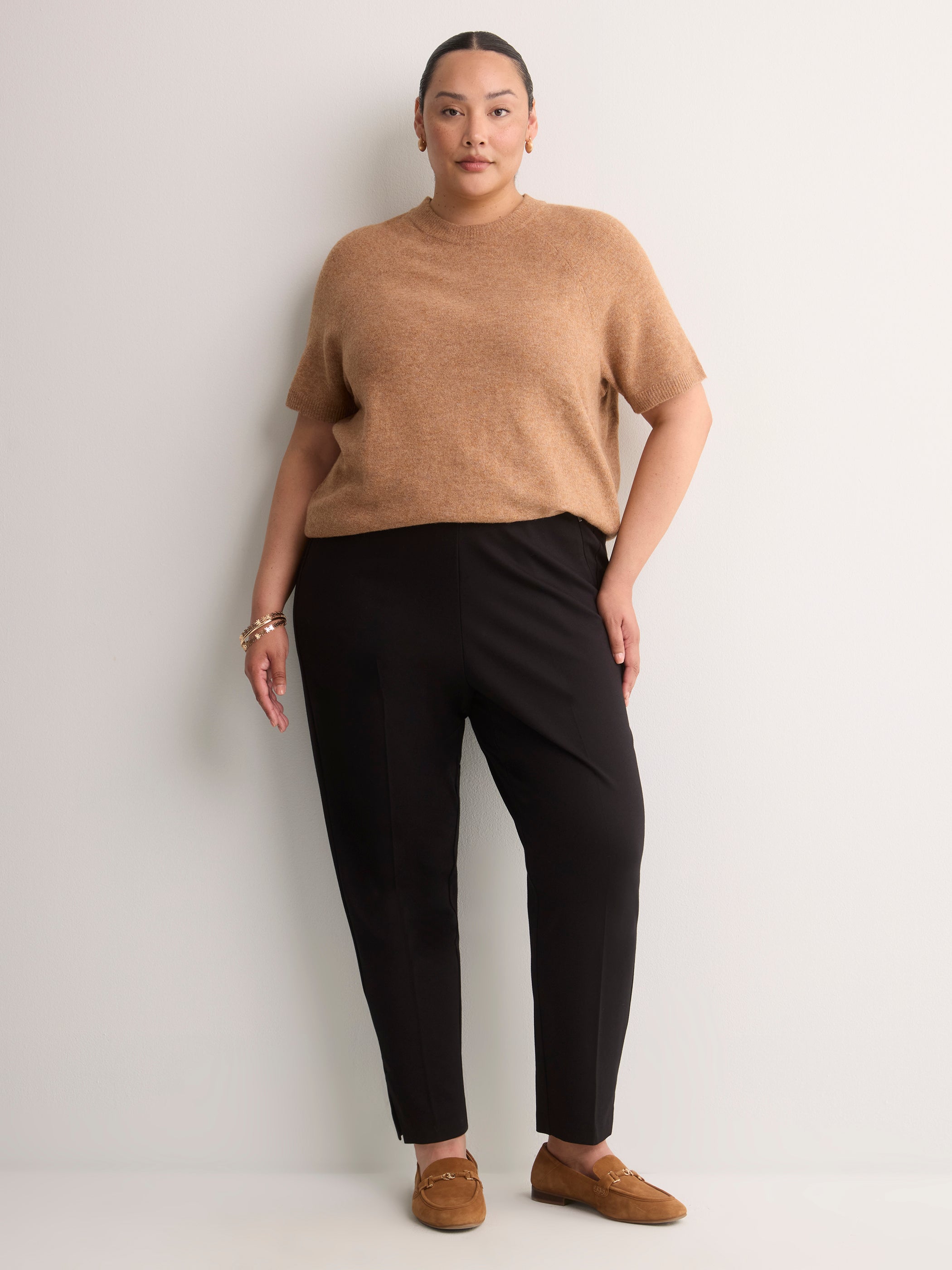 Black Ponte de Roma Tapered-Leg Essential Pant