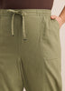 Linen Blend Tapered-Leg Pant