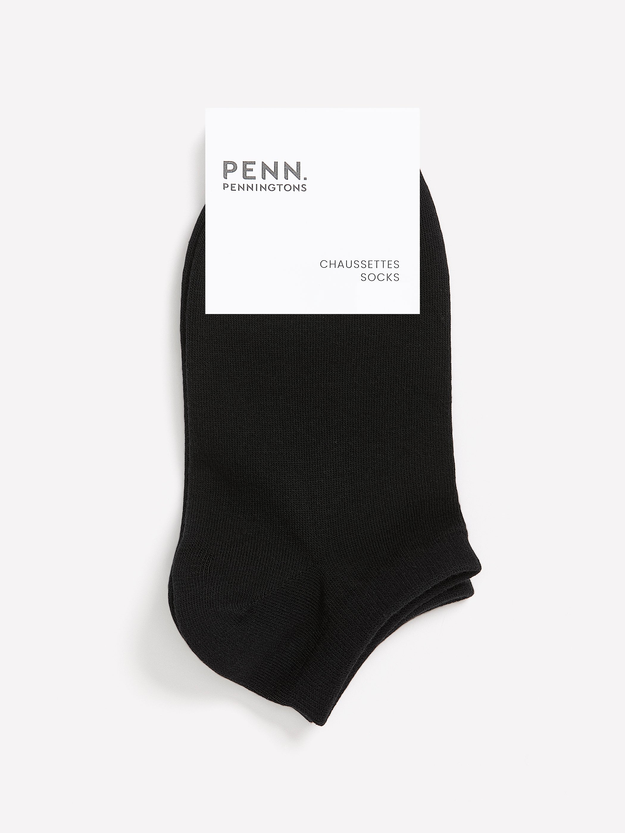 Black Basic Ankle Socks